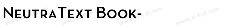 NeutraText Book字体转换